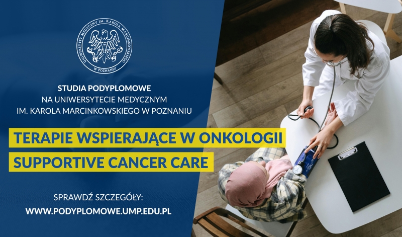 TERAPIE WSPIERAJĄCE W ONKOLOGII - SUPPORTIVE CANCER CARE - baner