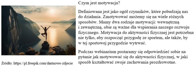 Motywacja do aktywności fizycznej